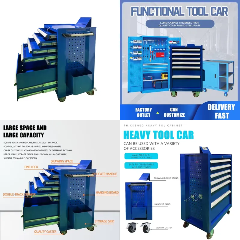 Workshop Tools Wholesale - Carrito de Herramientas Profesional con Cajones