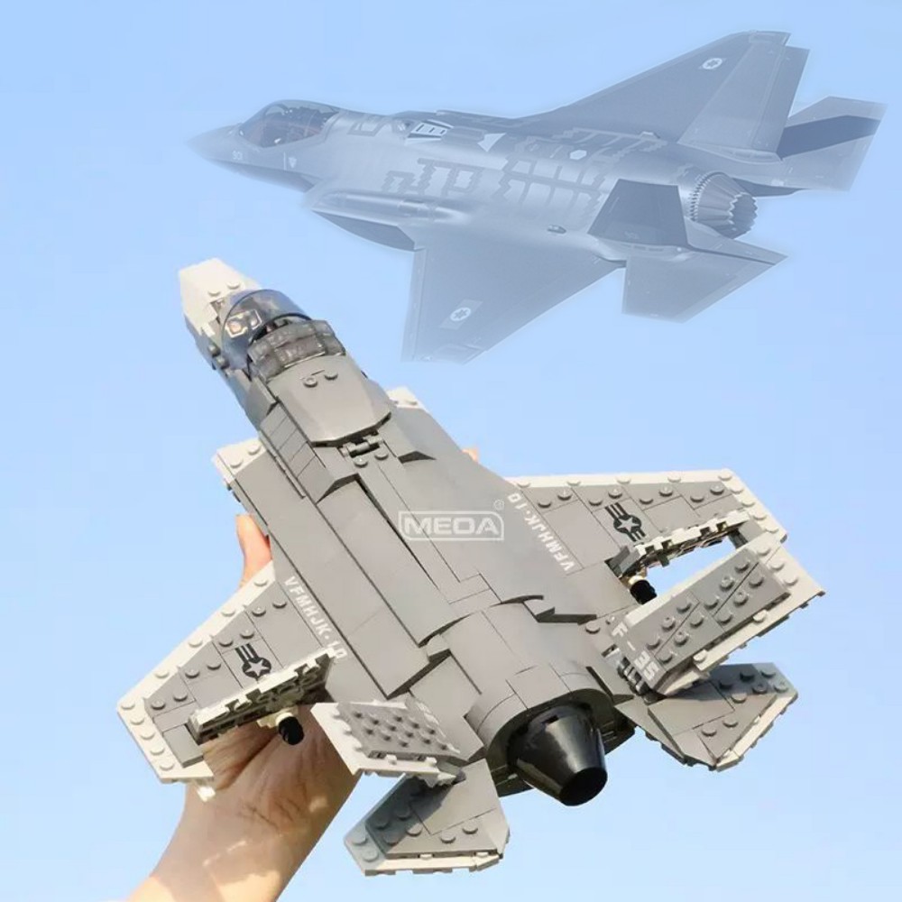 Hand Plane Block - 646 Uds F-35 Lightning II bloques