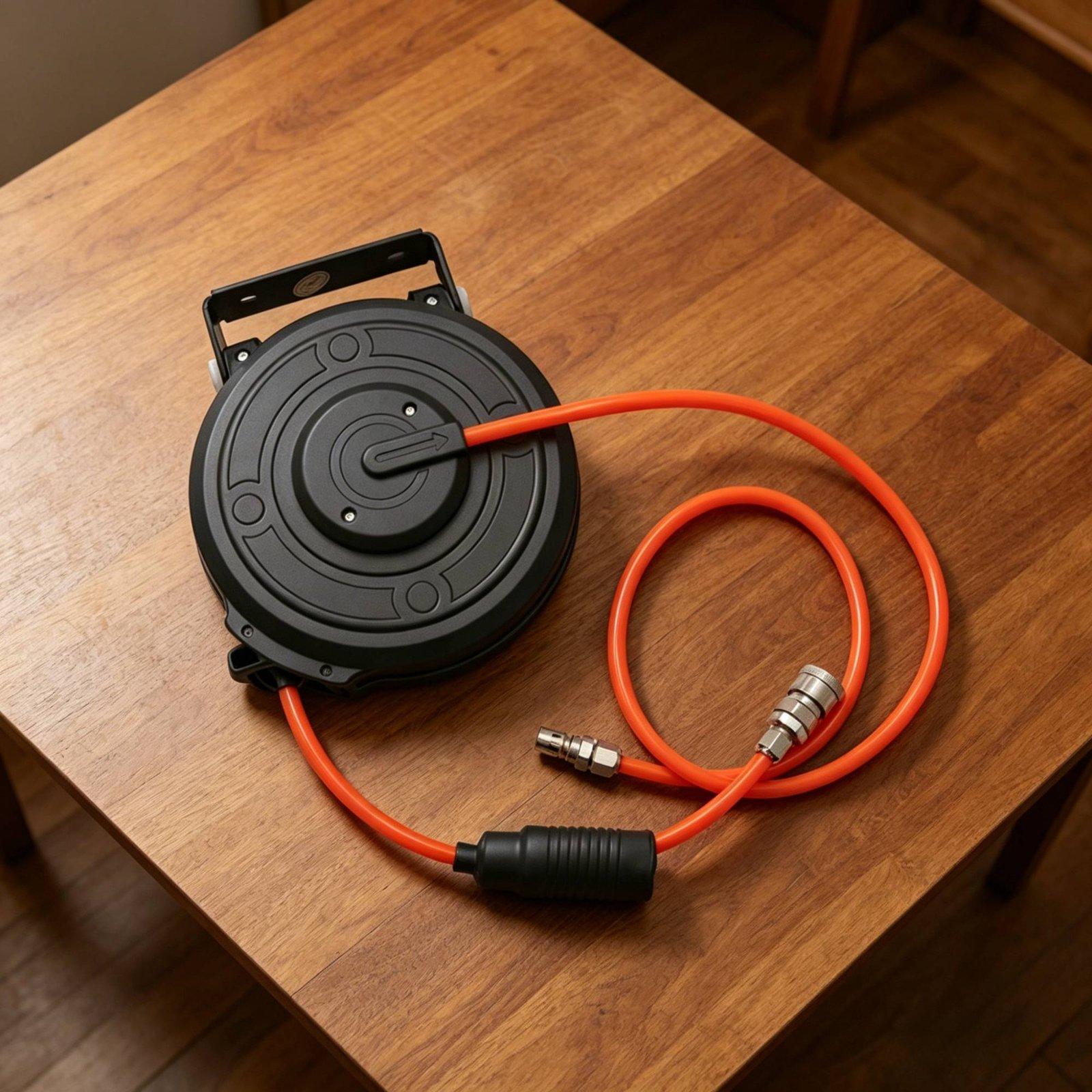 Carrete retráctil para manguer - Tools For Garage Workshop reseña y precio