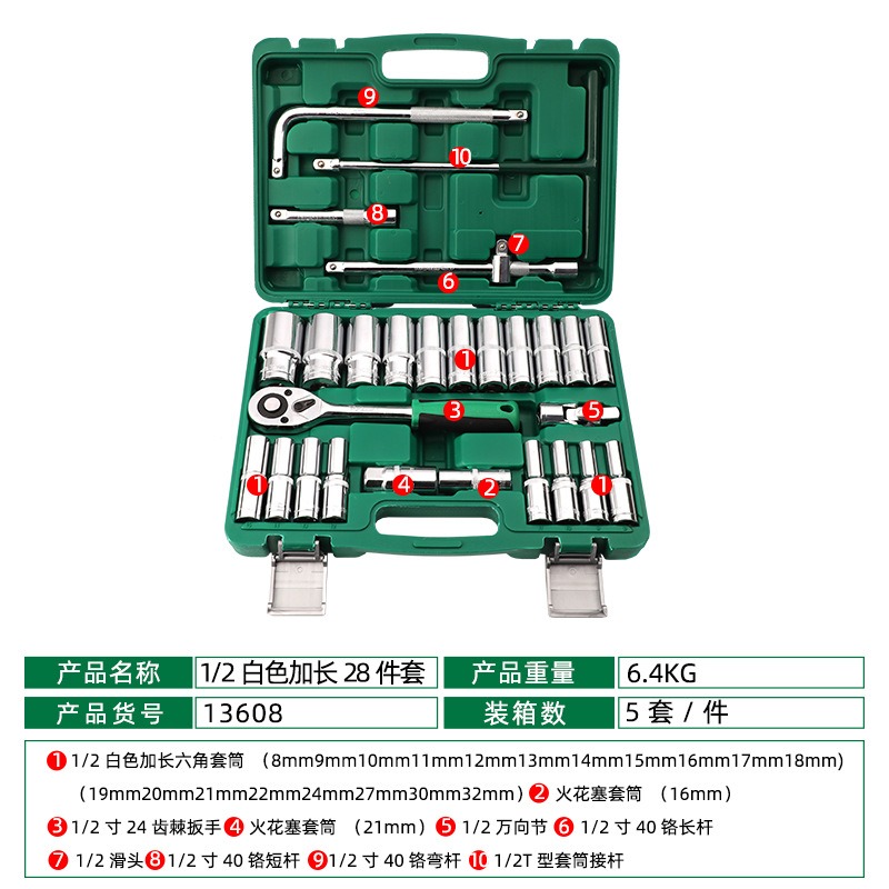 Juego de 28 Llaves de Tubo Hex - Workshop Tools Wholesale reseña y precio