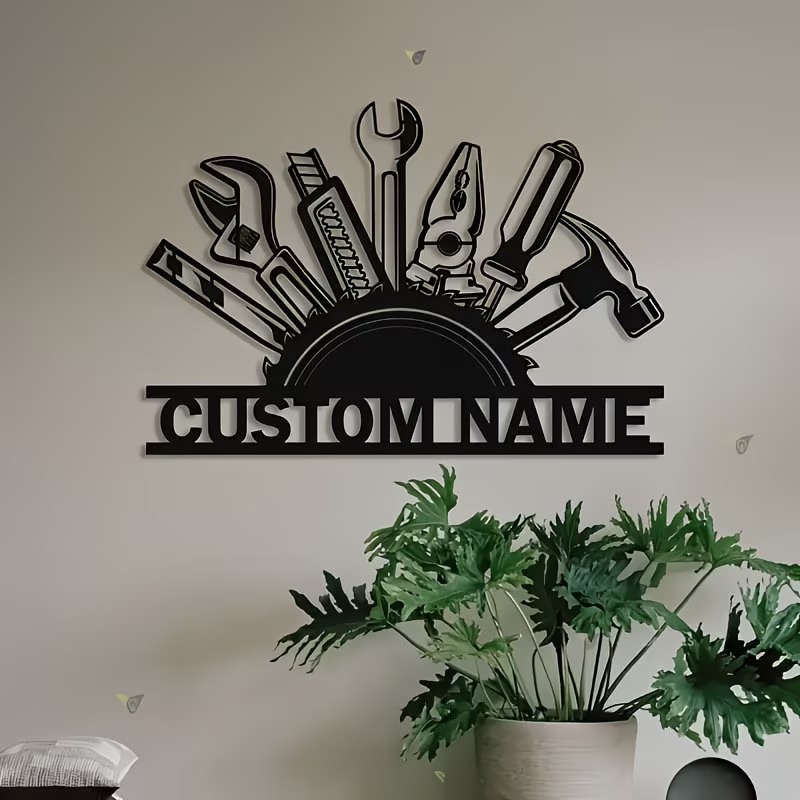 Arte de Pared de Metal Persona - Workshop Tools With Name reseña y precio